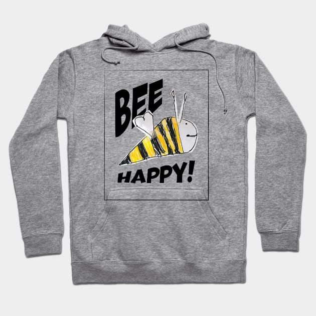 Bee Happy! (Dark edition) Hoodie by Optimix